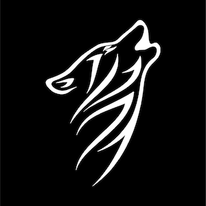 Tribal Wolf Vinyl Decal