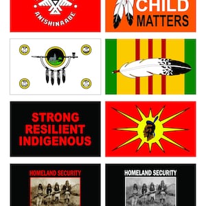 Native Flags, Indigenous Flags: 5ft x 3ft (150 x 90 cm)