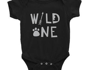 Wild One Infant Baby Rib Bodysuit, Wild One T-Shirt