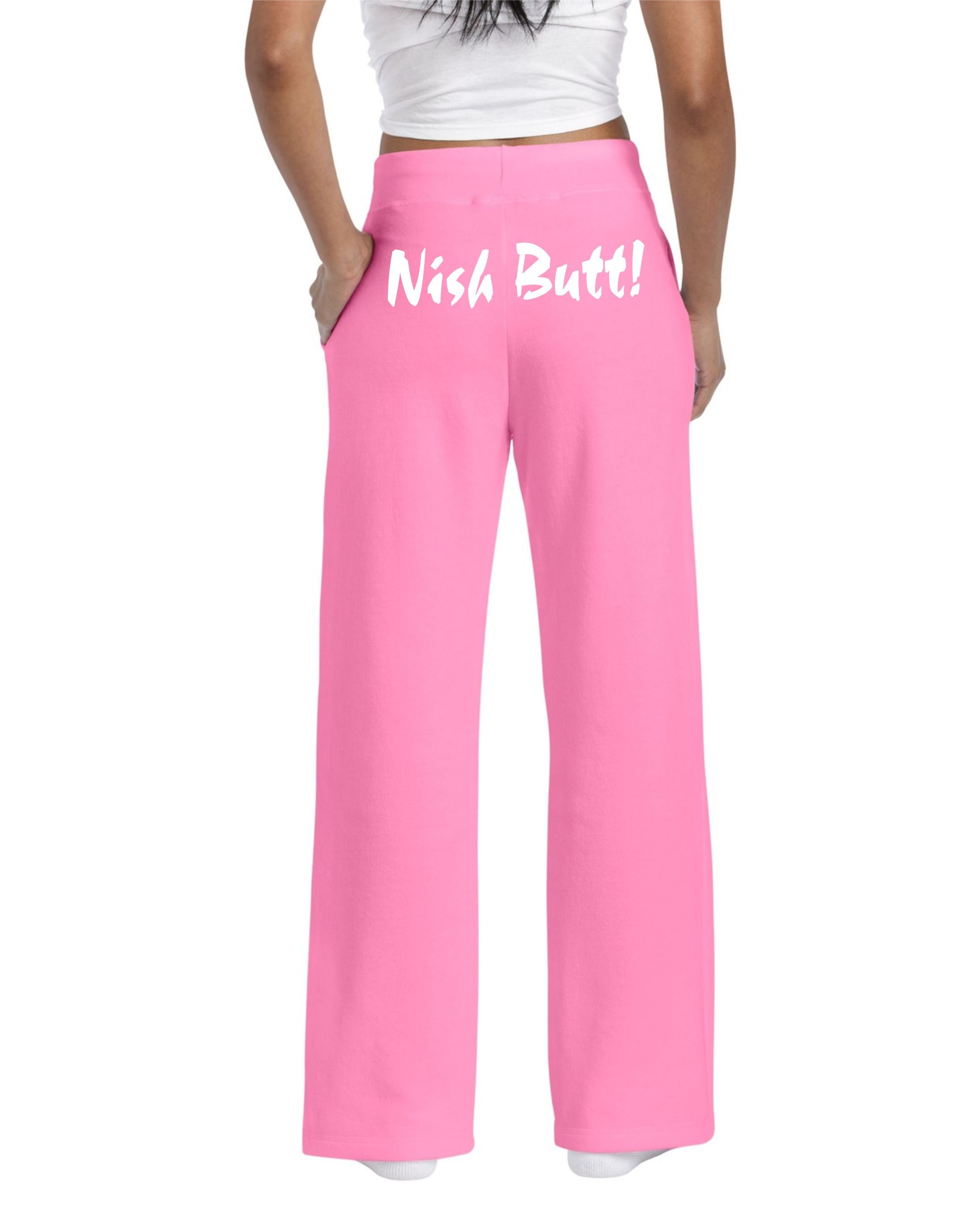 Nish Butt Open-bottom Sweatpants Unisex 
