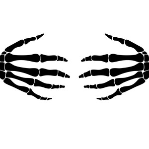 Skeleton Hands Iron On Vinyl, Ready to Press