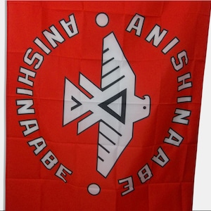 Anishinaabe Thunderbird Flag: 5ft x 3ft (150 x 90 cm)