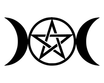 Triple Moon Goddess  Decal