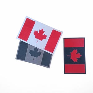 Canadian Flag Appliqué Patch, Canadian Maple Leaf  Iron-On Patch, Country Flag Patches