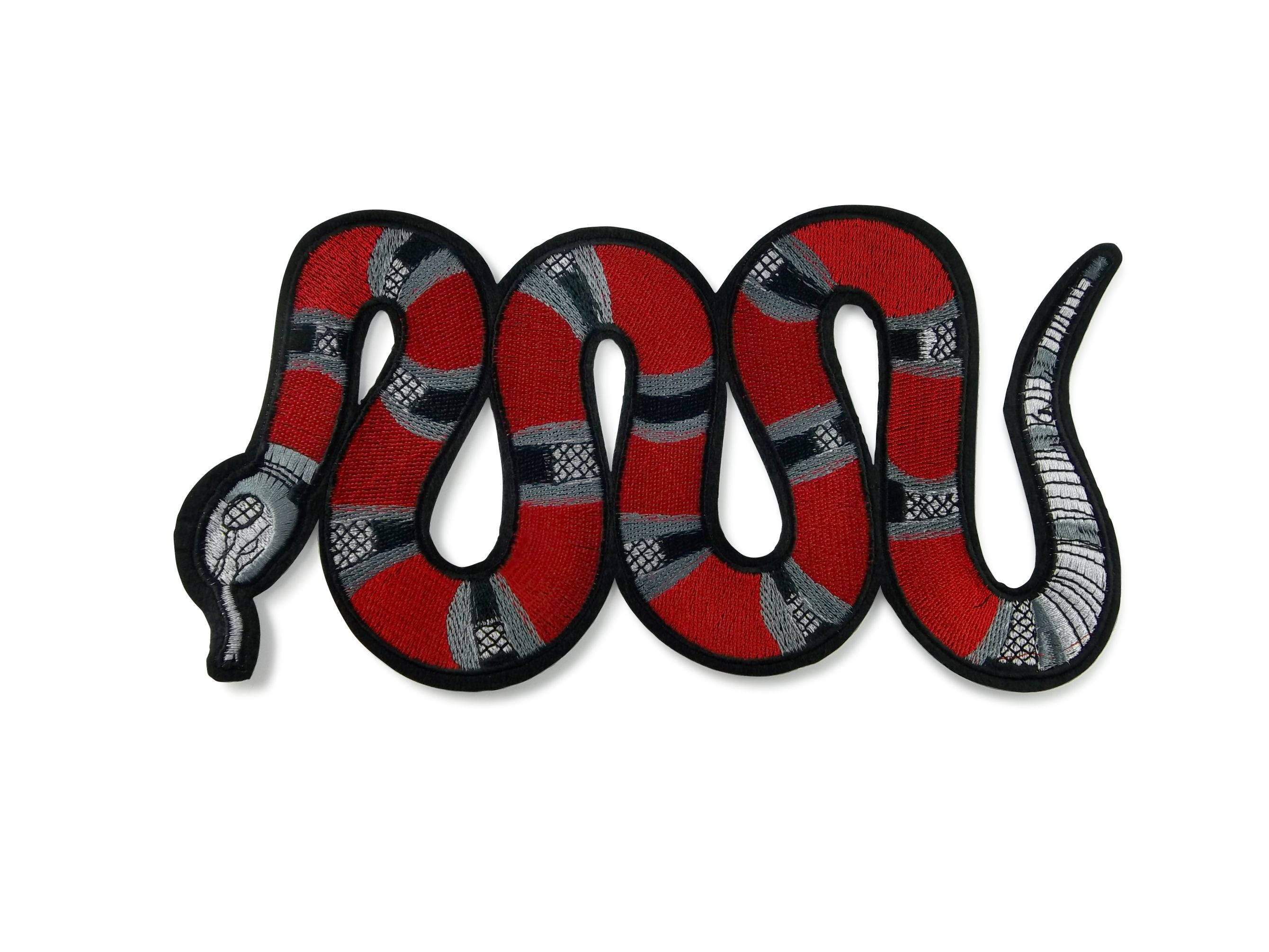 Red Snake Large Back Patch - Etsy