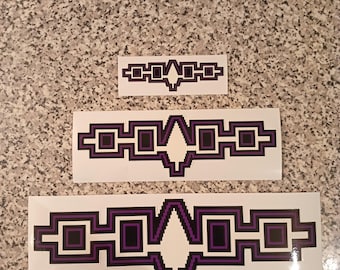 Iroquois Nation Wampum Belt Decal,   Assorted Pack of Wampum Stickers