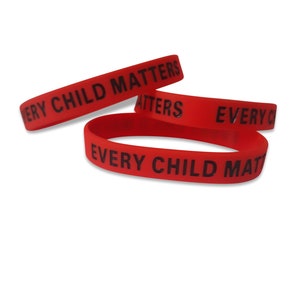 Every Child Matters-Orange Shirt Day Silicone Wristband,Debossed Color Filled Wristband