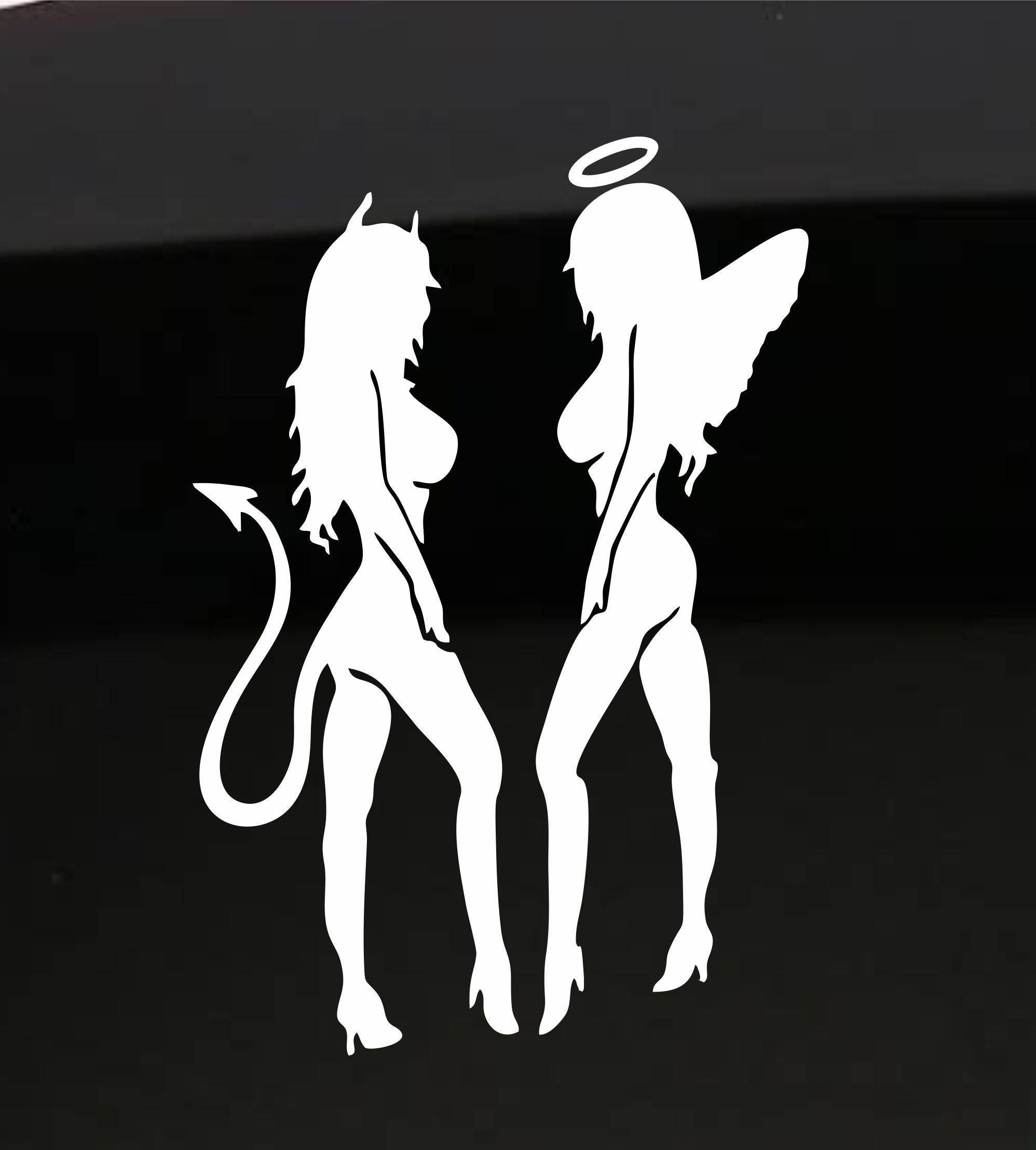 Sexy Angel Devil Vinyl Decal - Etsy