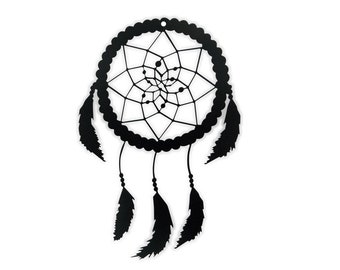 Dream Catcher Metal Silhouette, Metal Silhouette Wall Art