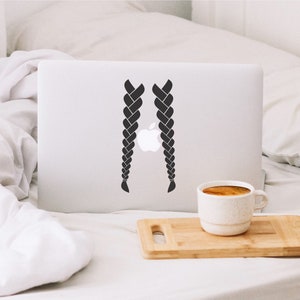 Braided Hair Vinyl Decal