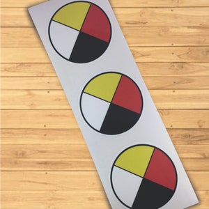 Four Directions Sticker, Medicine Wheel