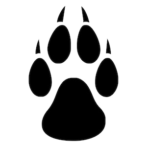 Wolf Paw Vinyl Decal