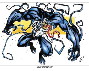 Affiche Venom, signée, format mini 11x17 pouces