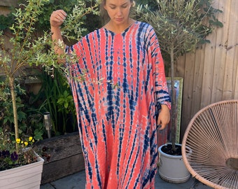 Summer Kimono Kaftan, Vacation Look, Loose fit Robe, Beach Cover up, Cover up, Home dress, loungewear, maternité, boho, boho, grossesse