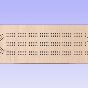 Cribbage Board VCarve Template for CNC