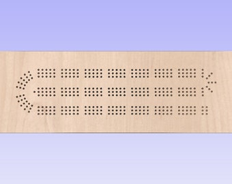 Round Cribbage Board Vcarve Template for CNC - .CRV .DXF - Etsy