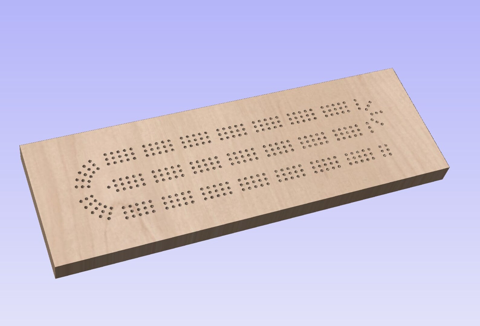 Cribbage Board Vcarve Template for CNC Etsy UK