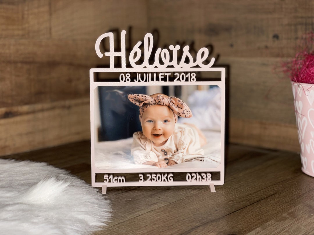 Cadre Photo Personnalisé Au Prénom De Bébé Cadeau Original - Etsy