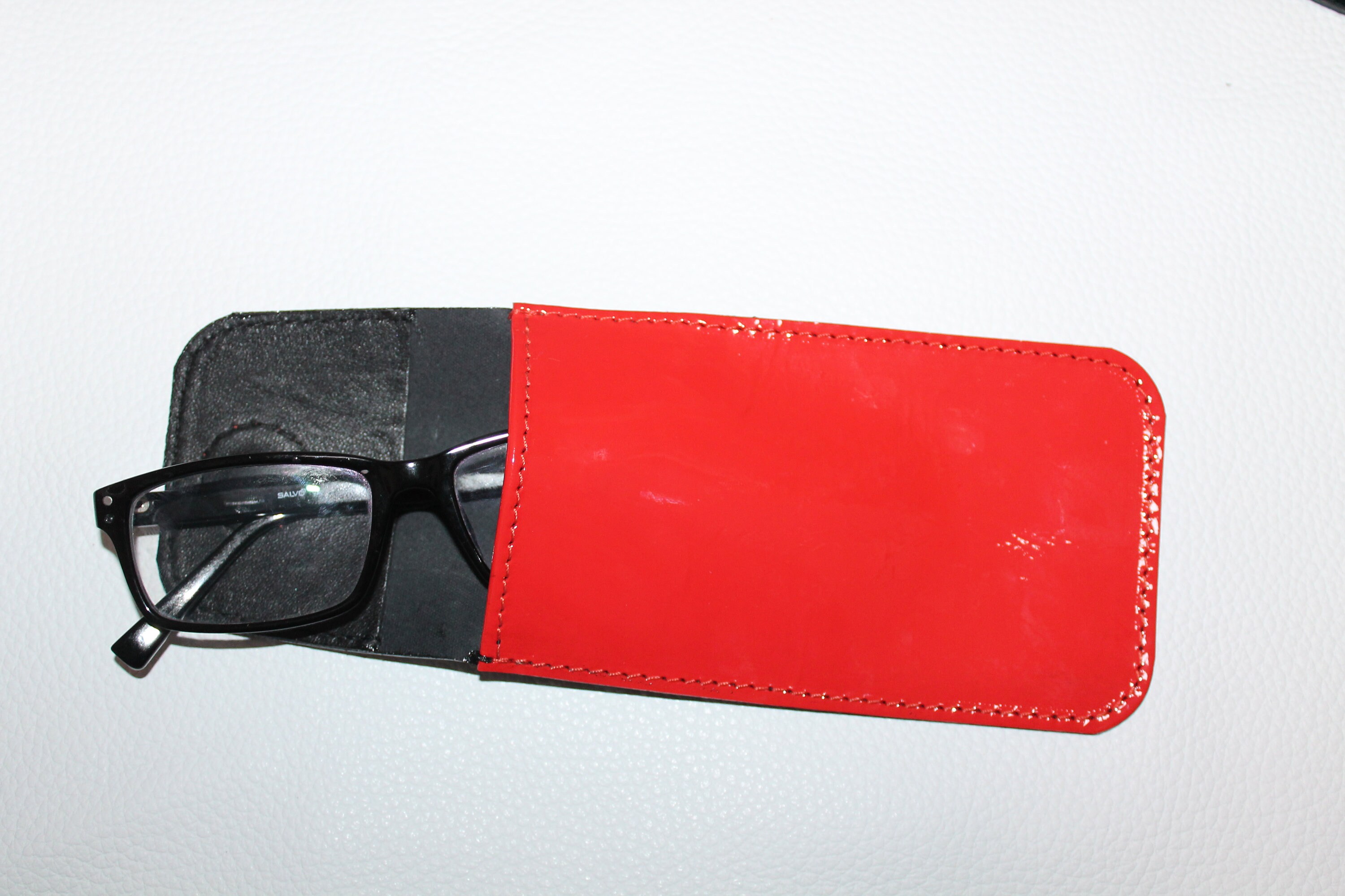 Leather Eyeglasses Holder Reading Glasses Leather Case Etsy