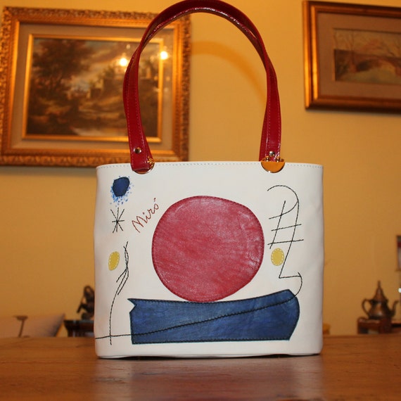 hand painted leather bags