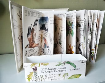 2023 Handmade Nature Journal: Concertina Aquarellkunstbuch