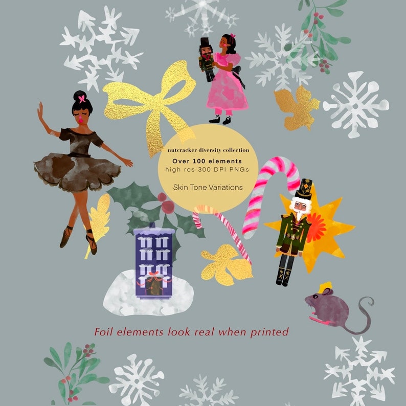 105 Sugar Plum Fairy Nutcracker Clip Art Bundle Nutcracker - Etsy