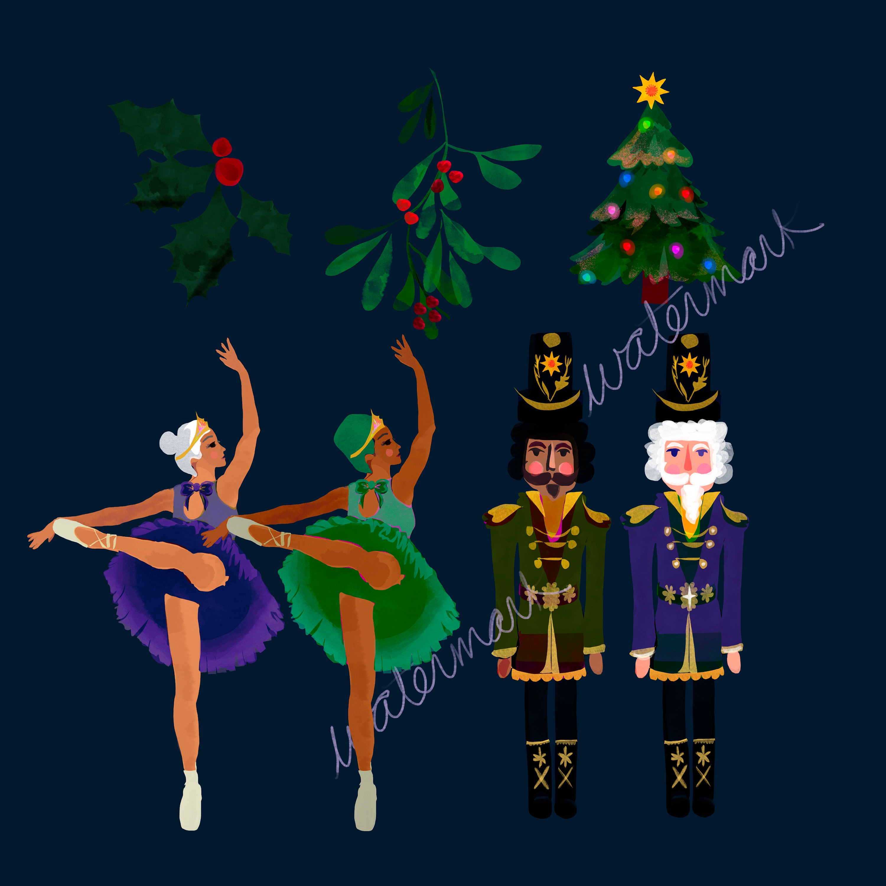 105 Sugar Plum Fairy Nutcracker Clip Art Bundle Nutcracker - Etsy