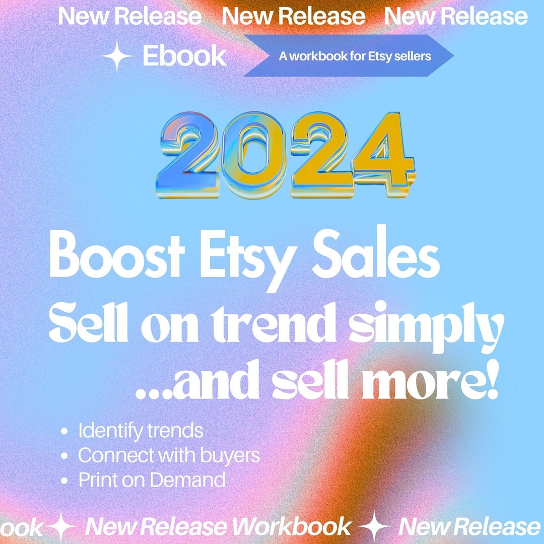 Etsy Seller Workbook, Boost Etsy Sales 2024 Ebook, Etsy Beginner Help