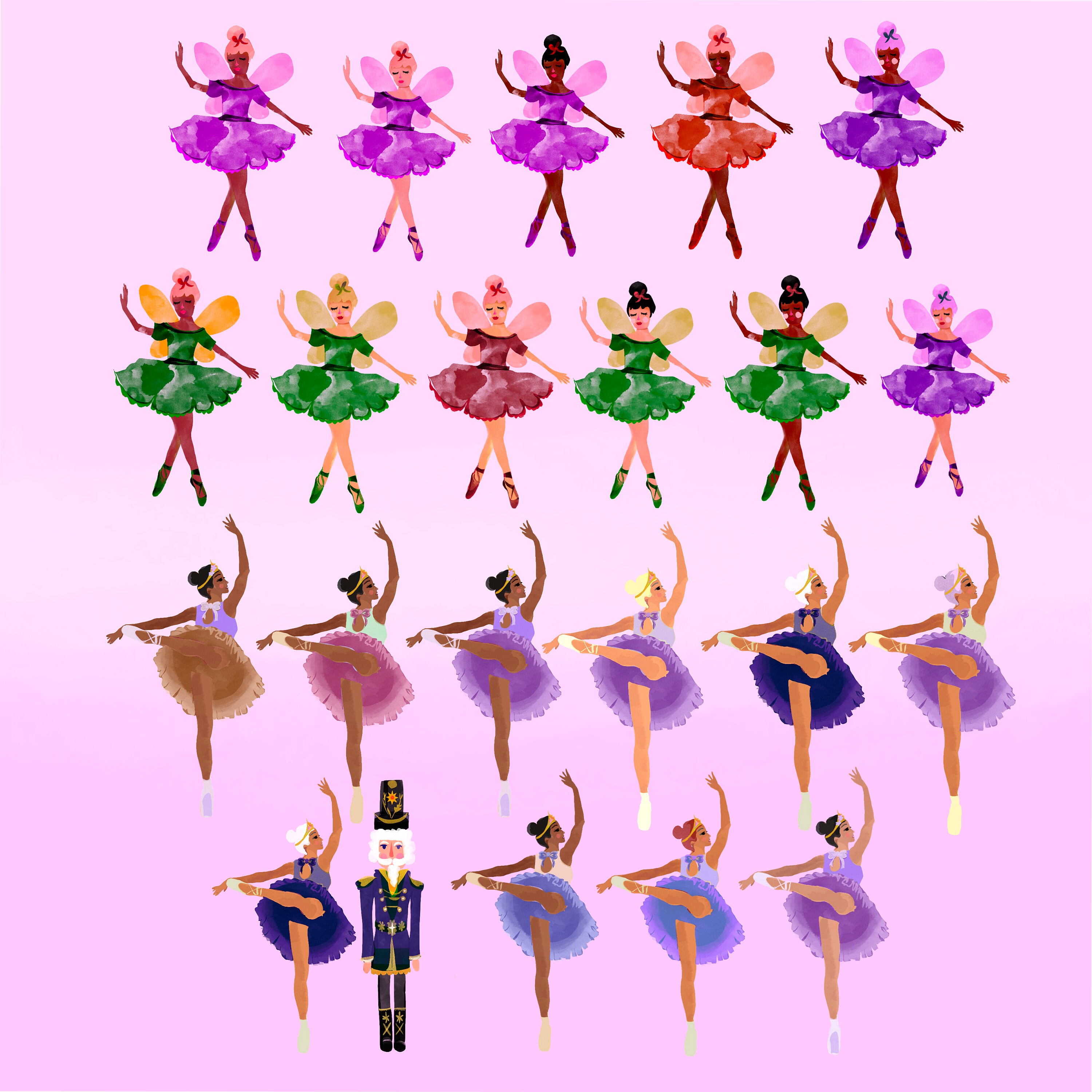 105 Sugar Plum Fairy Nutcracker Clip Art Bundle Nutcracker - Etsy