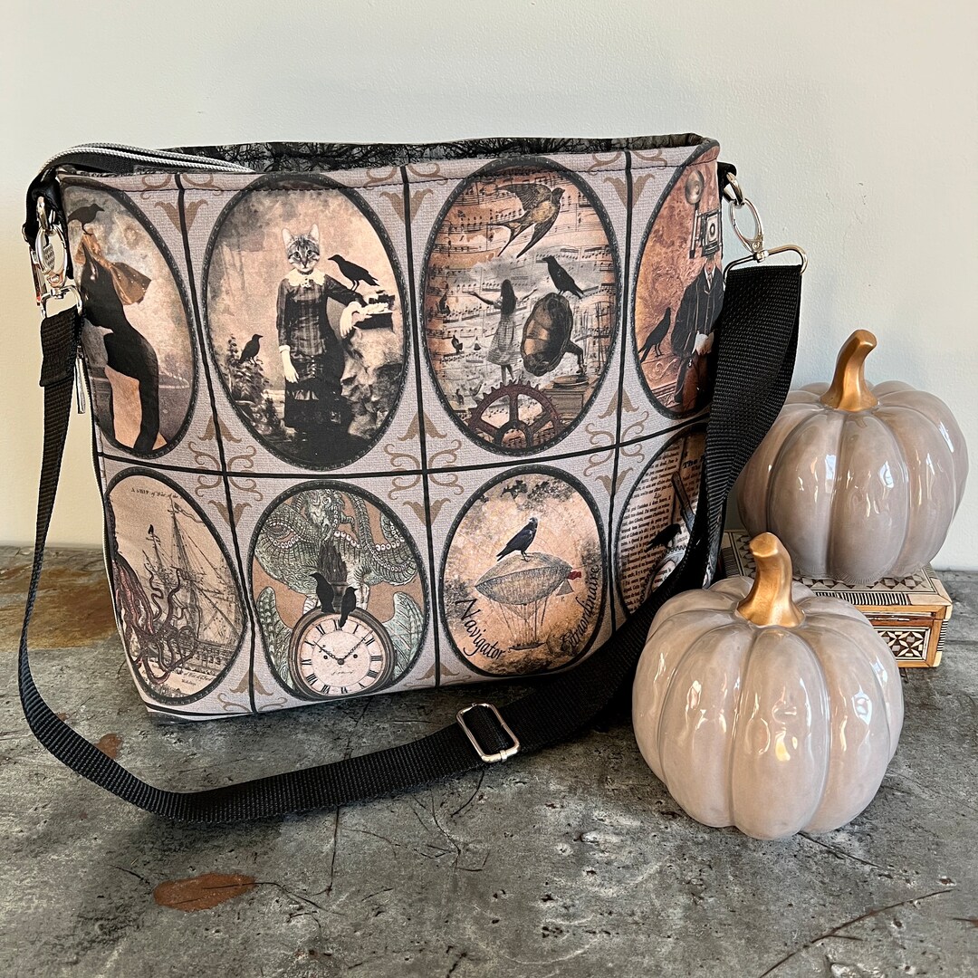 Goth Messenger Bag Gothic Crossbody Bag Halloween Travel Etsy