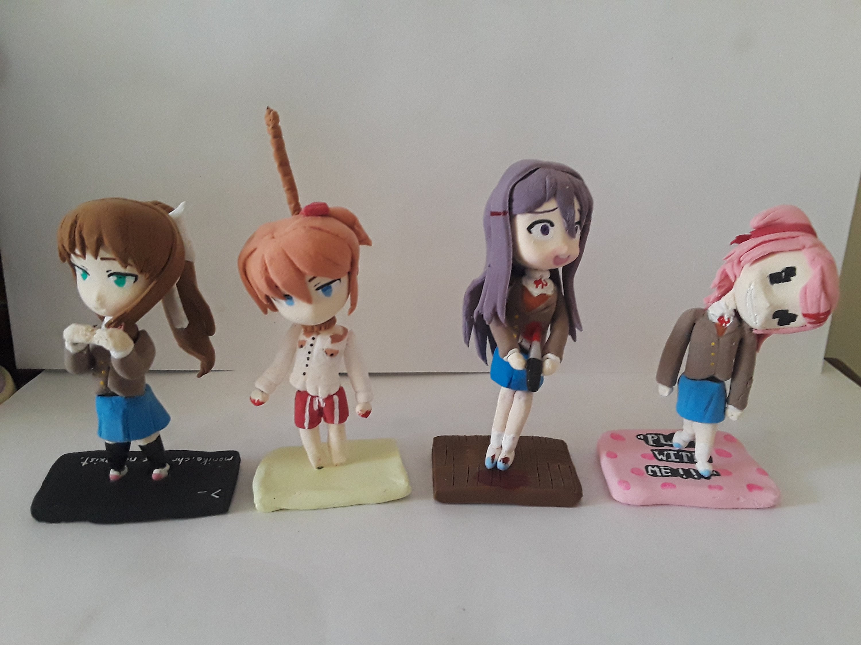 Doki Doki Literature Club Chibi Bad End Figure Set Etsy