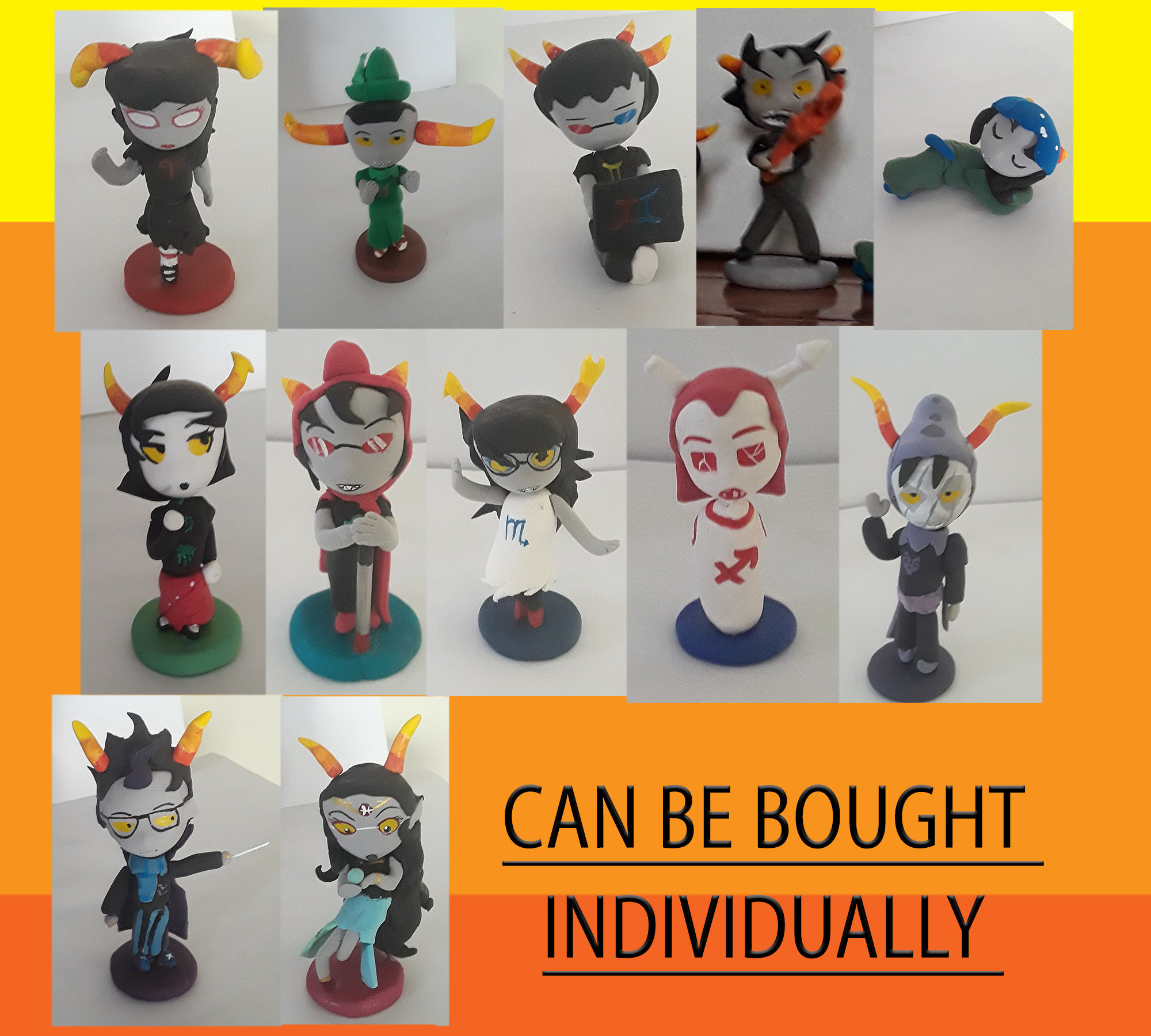 Homestuck Troll Figure Set of 12 Can Be Bought Separately Etsy