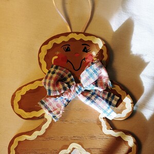 Handcrafted Wood Gingerbread Person Ornament