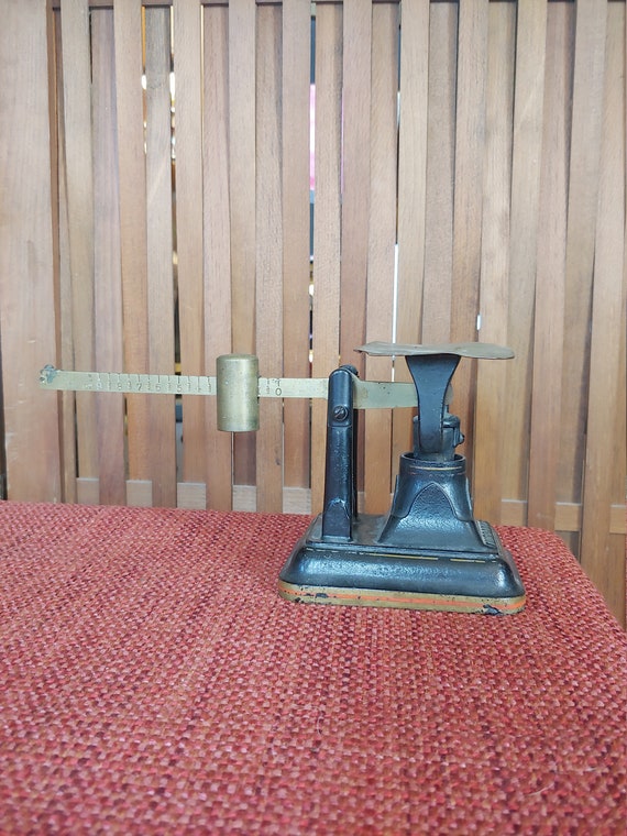 Antique Fairbanks Postal Scale up to 9oz Cast Iron and Brass Etsy