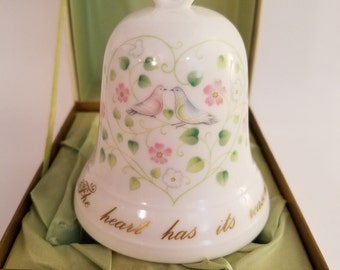 The Sweetheart Bell for Vincent Lippe by Noritake One of 10,000 Bone China Japan