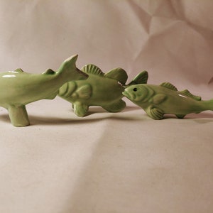Handcrafted Ceramic Family of Fish for Aquarium or Shelf