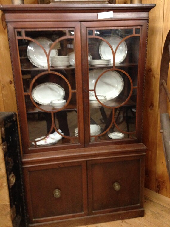 Local Pickup 1930 S Antique Mahogany China Cabinet Etsy