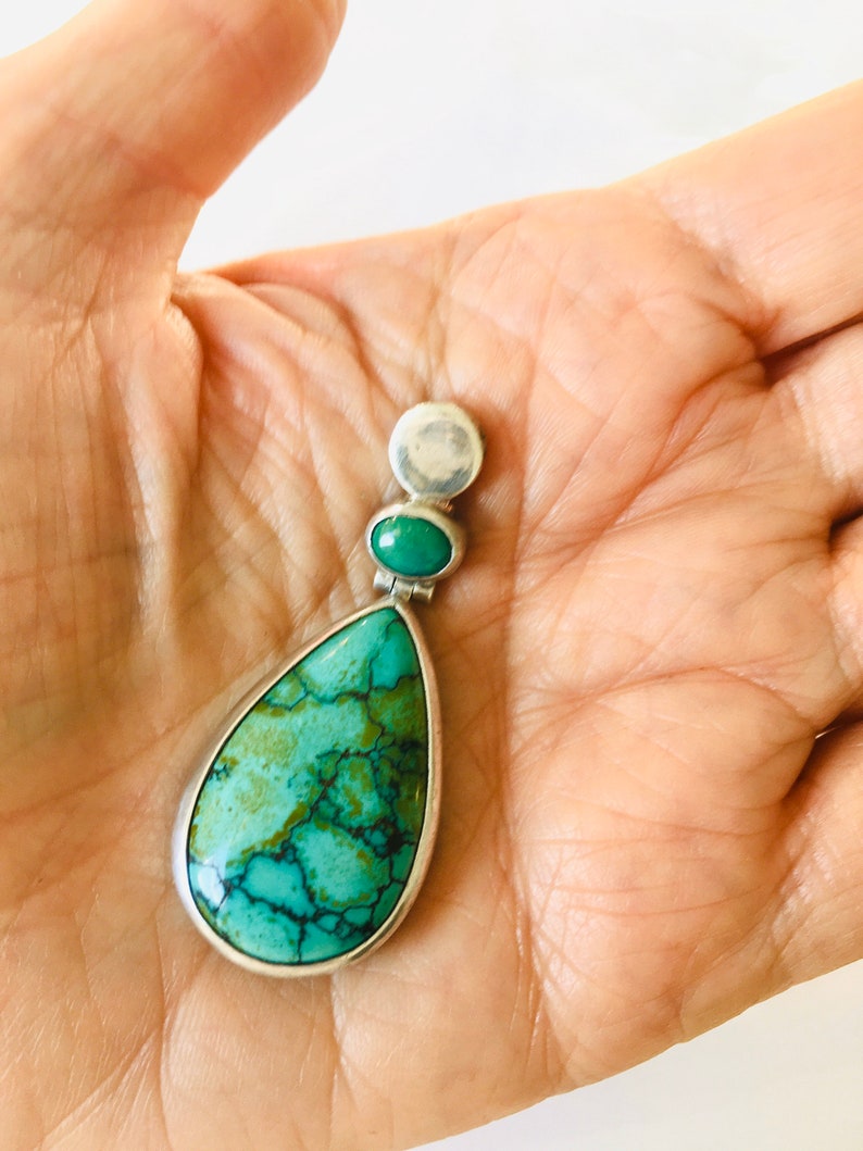 925 silver and turquoise pendant