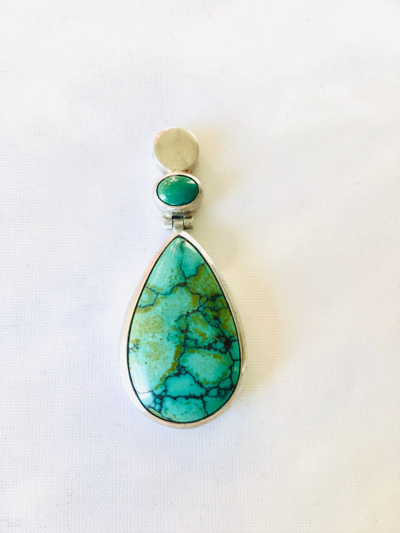 925 silver and turquoise pendant