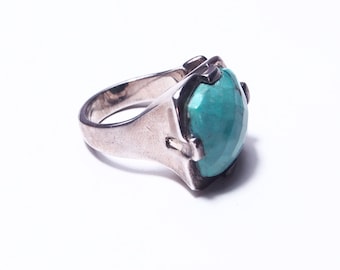 Bague argent et turquoise