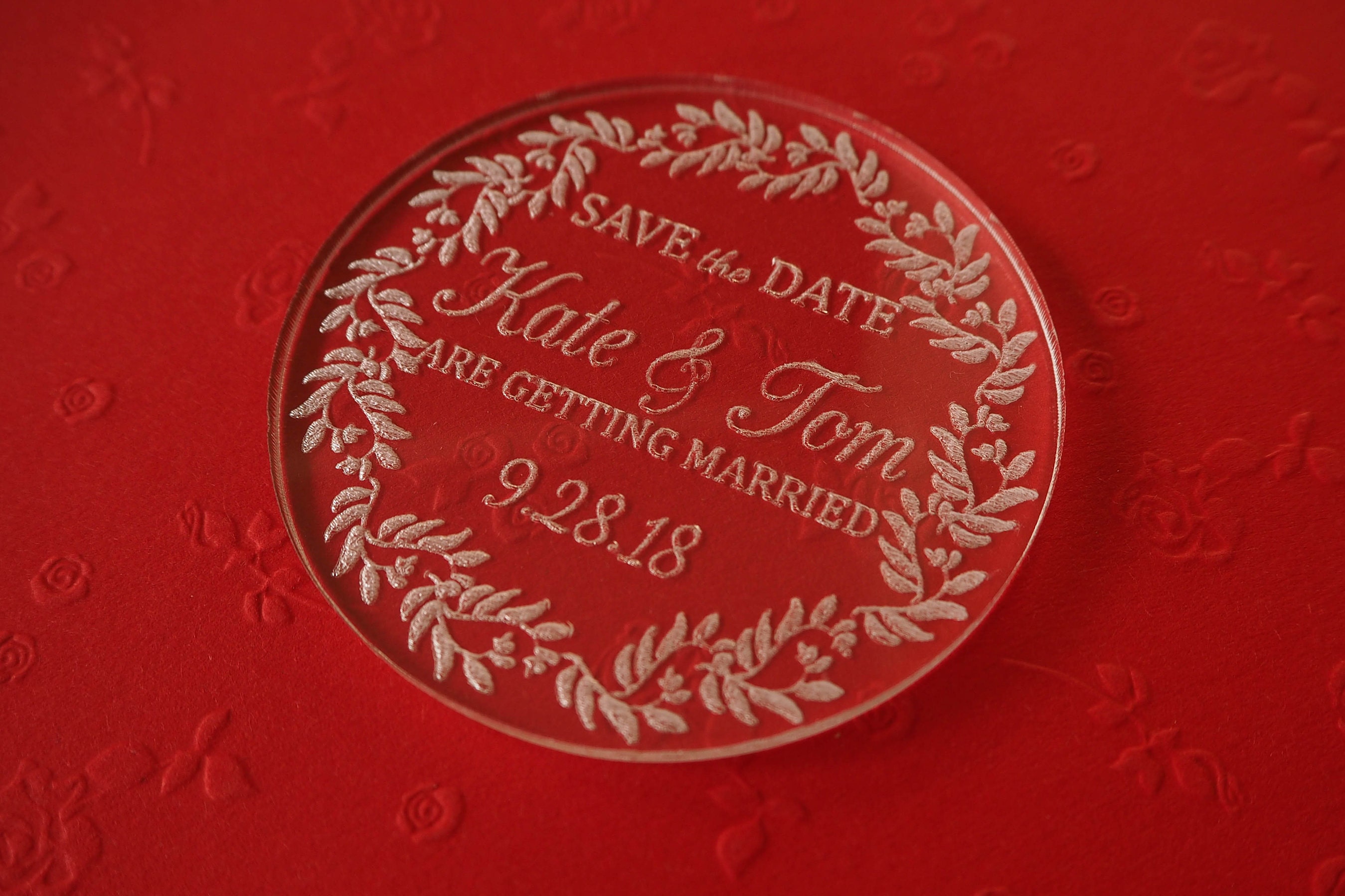 Save the Dateclear Acrylic Save the Datewedding Etsy