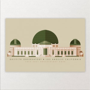 &quot;Griffith Obwartery (Observatorium) &quot;&quot;Griffith Obwartery&quot;&quot; Grafikstil Druck.&quot;