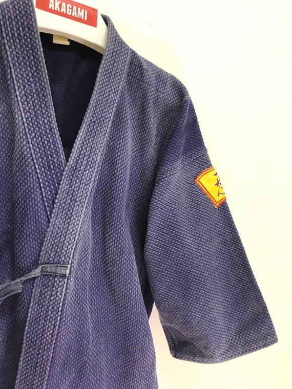 Made in Japan Vintage Kendo Jacket Indigo Blue Wo… - image 3