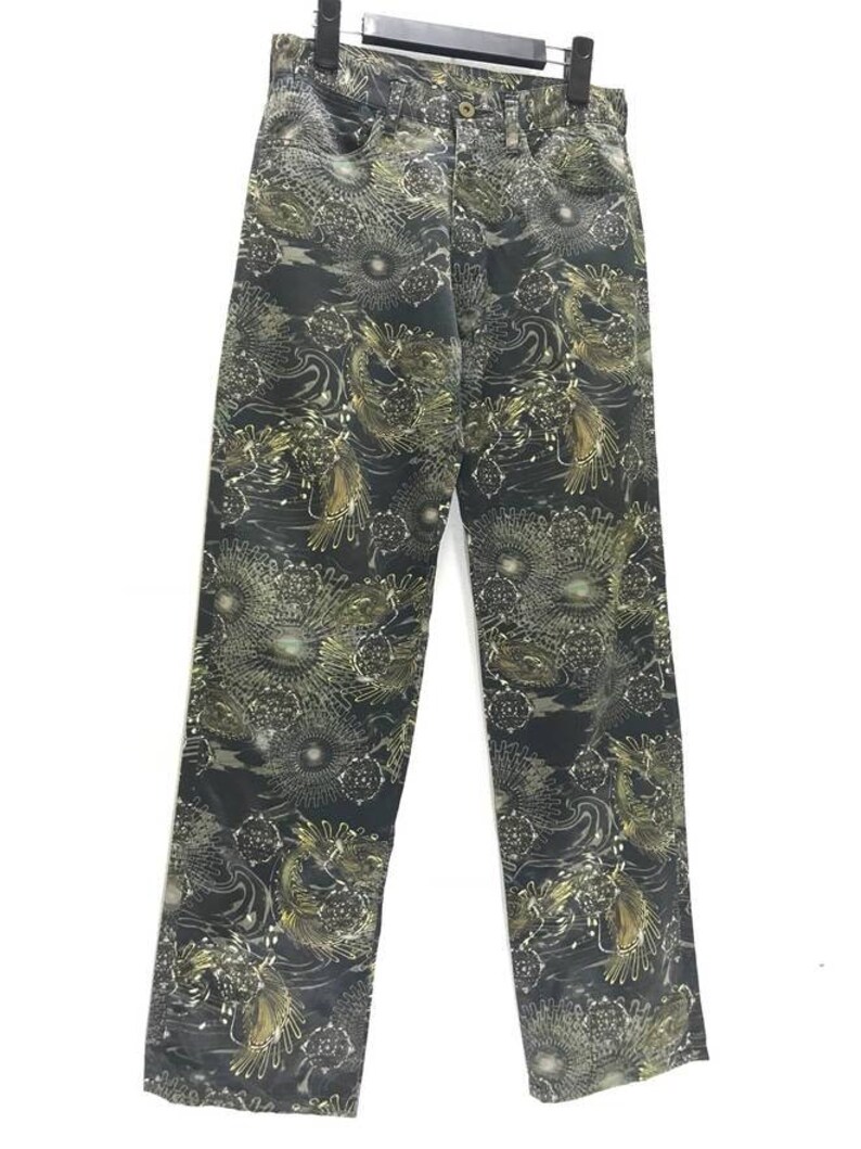 RAREST Issey Miyake Men Pant Full Printed Alien Space Creatures Rayon Blend Regular image 2