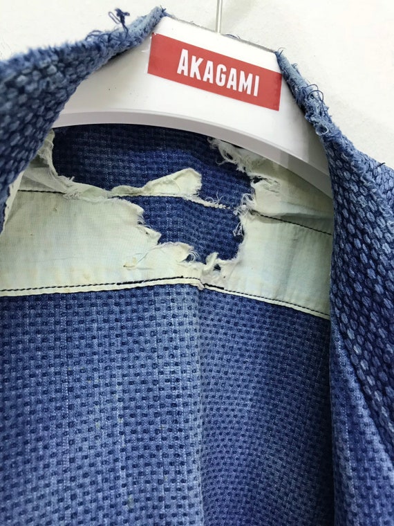 Made in Japan Vintage Kendo Jacket Indigo Blue Wo… - image 9