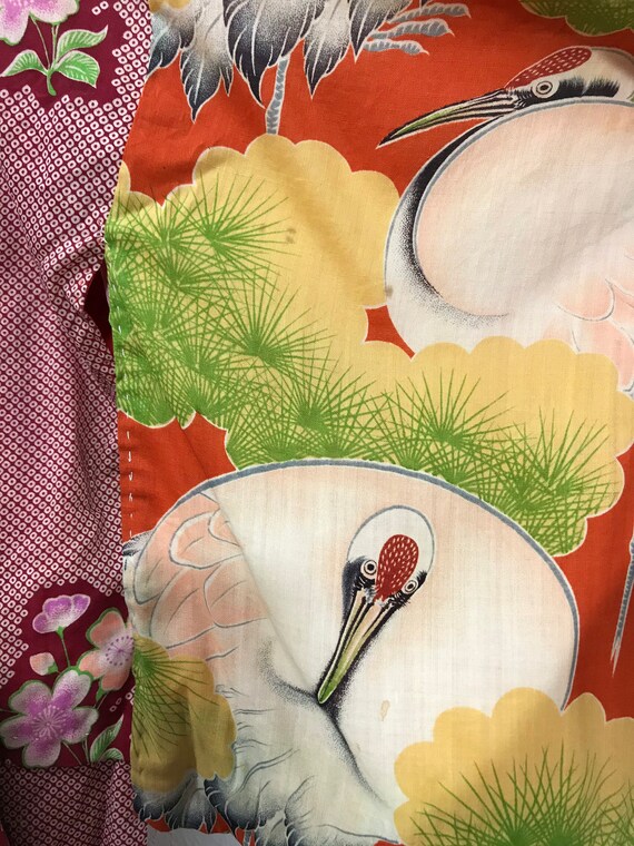 Made in Japan Vintage Old Juban Wool Kimono Hybri… - image 6