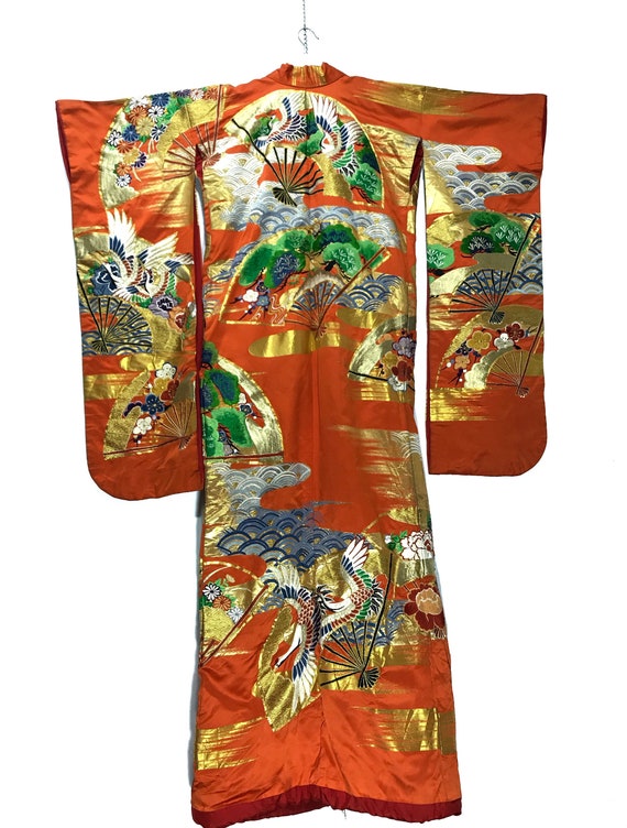 Made in Japan Rare Vintage Uchikake Wedding Silk … - image 1