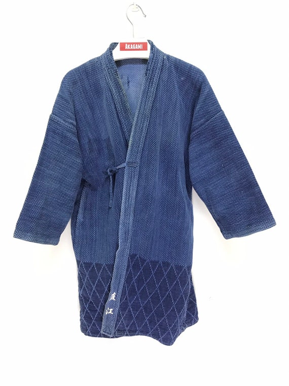 Made in Japan Vintage Kendo Jacket Indigo Blue Wov