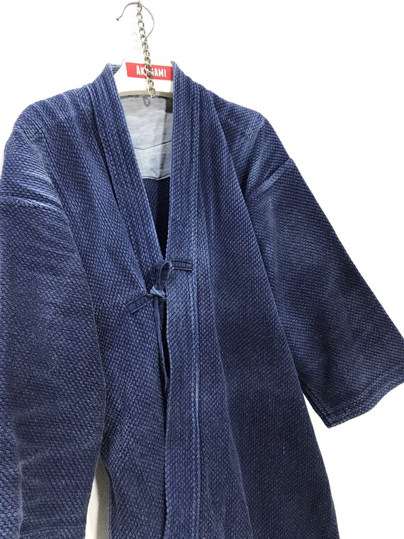 Made in Japan Vintage Kendo Jacket Indigo Blue Wov