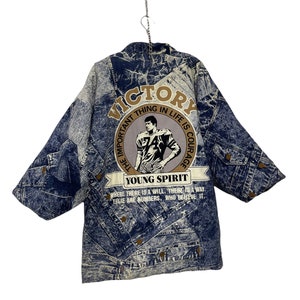Made in Japan Vintage Hanten Jacket Padding Quilted Lining Full Printed Pattern Drawstring Handmade Kimono Robe Warm Winter Jacket